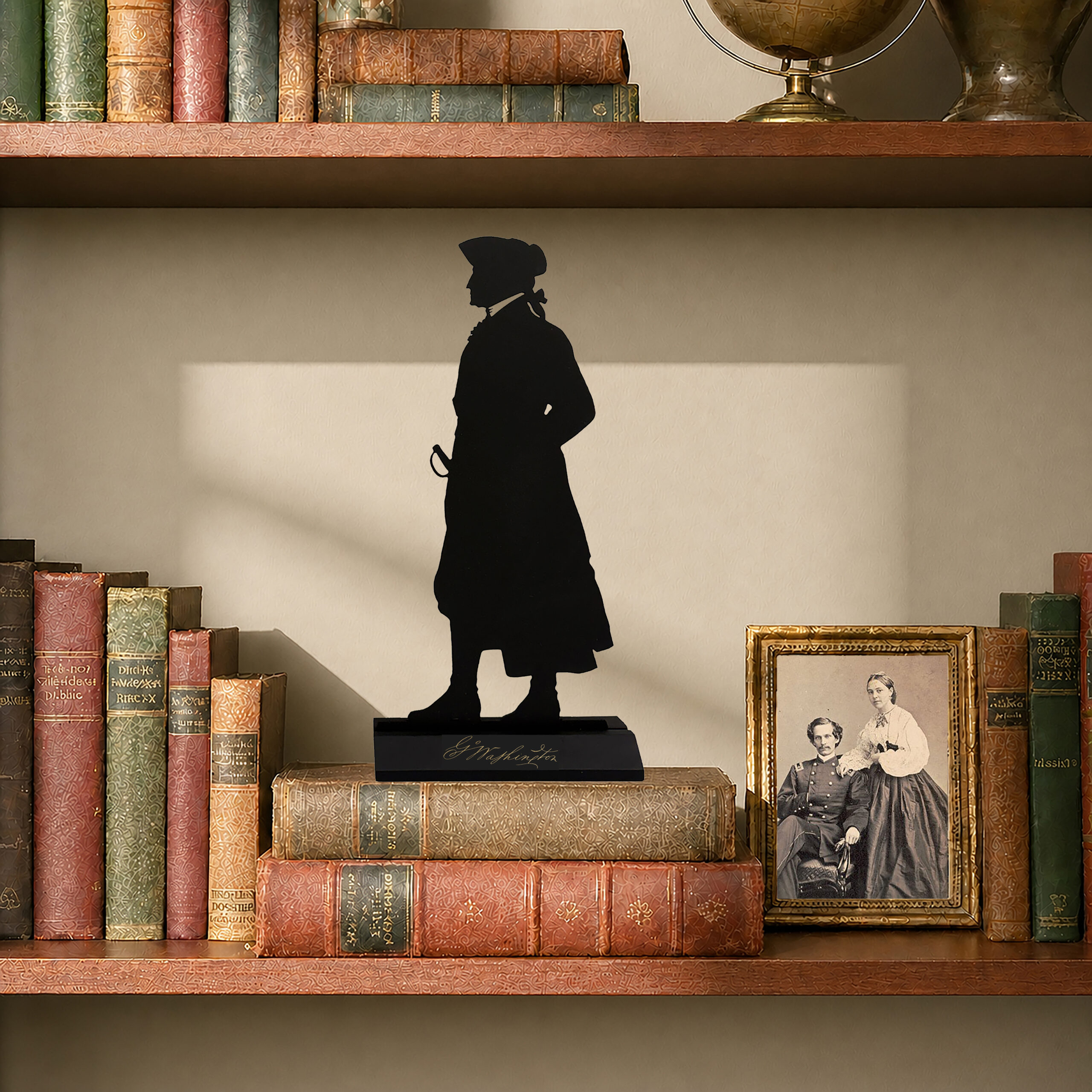 Wooden Silhouettes Revolutionary/Civil War George Washington Tabletop Wood Silhouette ...