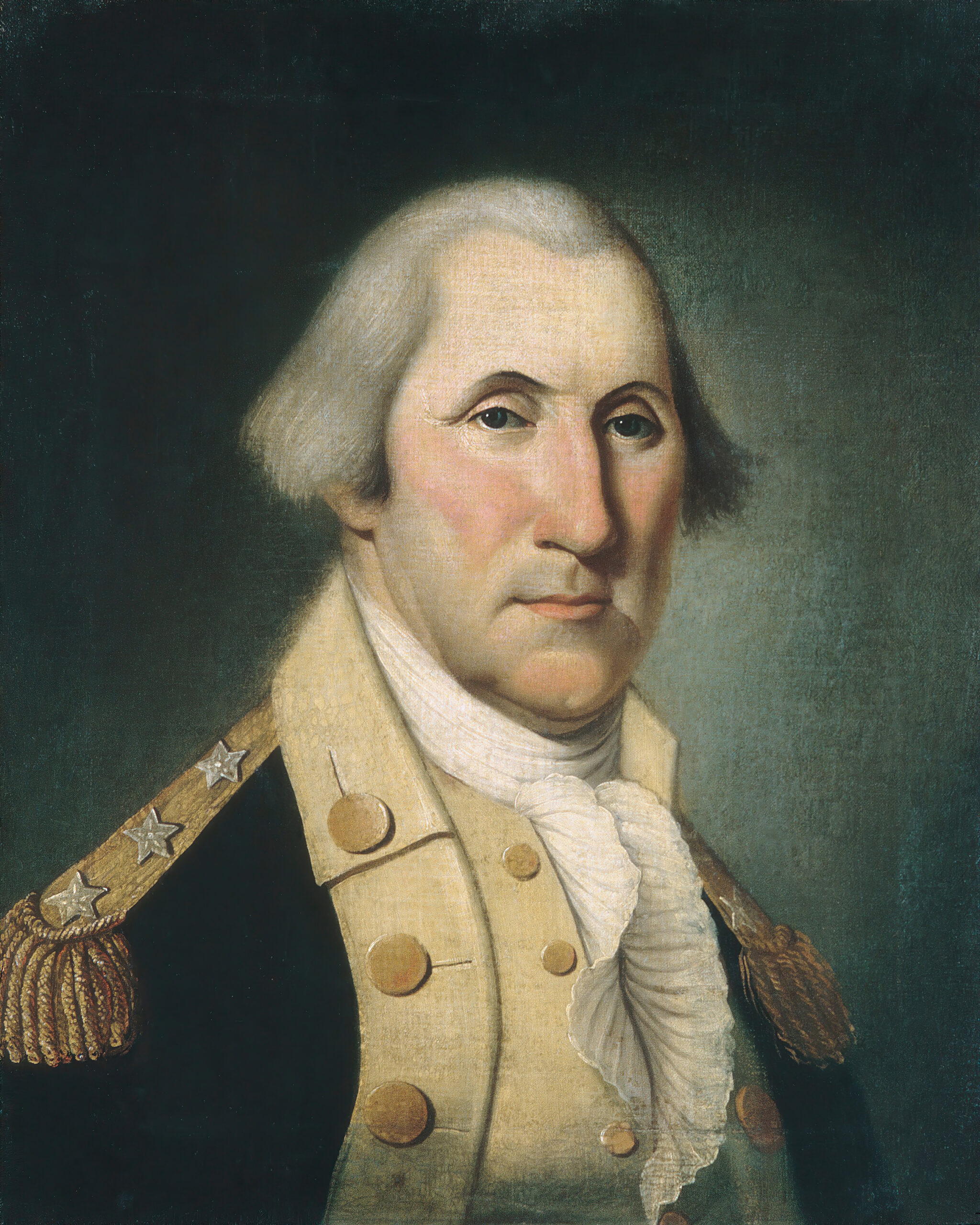 Painting Prints on Canvas Portrait George Washington by Charles Peale Polk ...