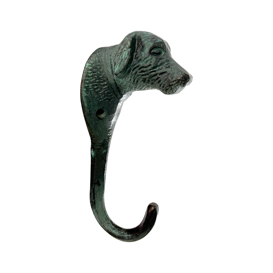 Lodge & Equestrian Decor Cabin/Lodge 5-1/2″ Cast Iron Dog Wall Hook, Green Patina Lodge & Equestrian Decor Cabin/Lodge 5-1/2″ Cast Iron Dog Wall Hook, Green Patina