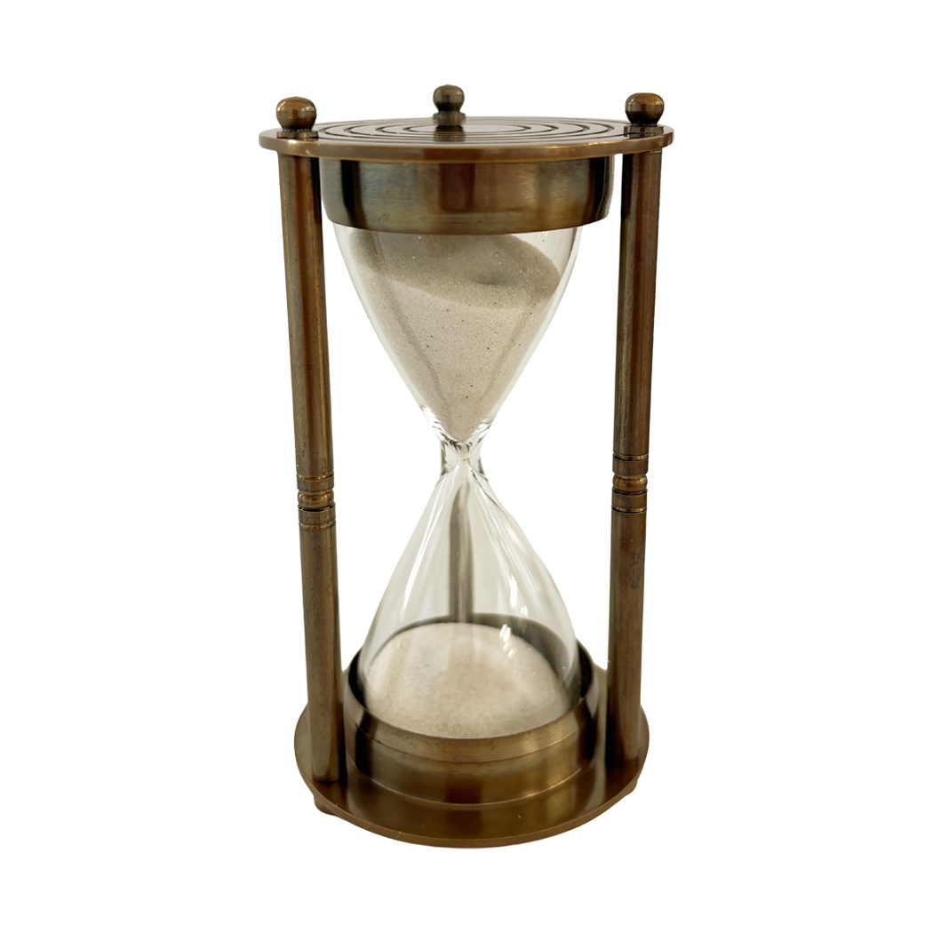 Instruments Nautical 4-1/4″ Small Antiqued Brass Sand Timer ...