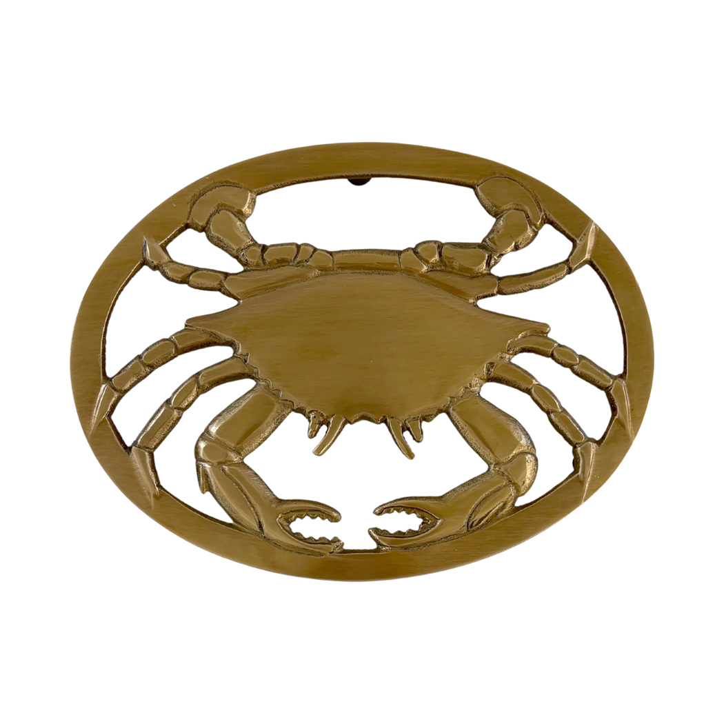Nautical Decor & Souvenirs Nautical 8″ Antiqued Brass Blue Crab Trivet Nautical Decor & Souvenirs Nautical 8″ Antiqued Brass Blue Crab Trivet