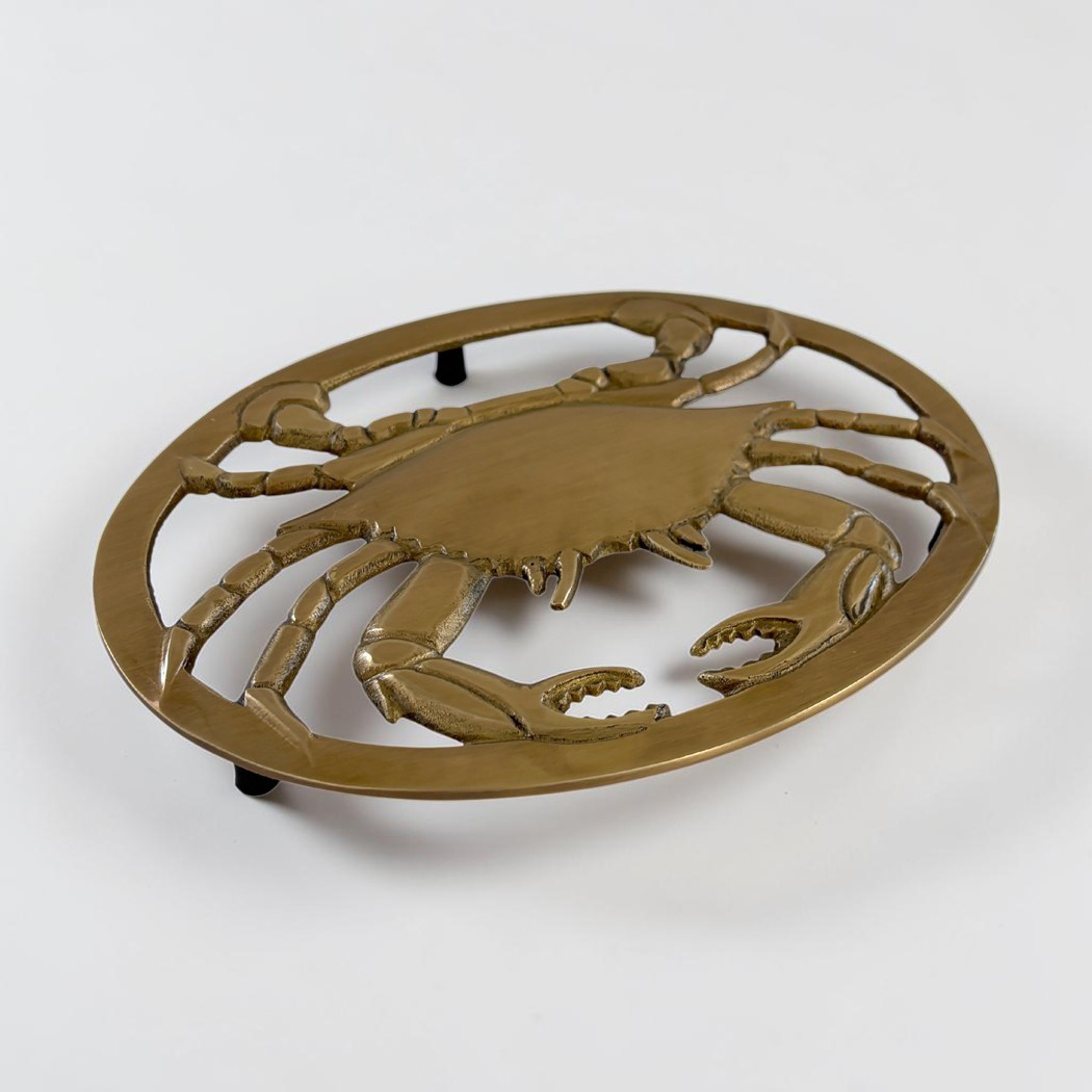 Nautical Decor & Souvenirs Nautical 8″ Antiqued Brass Blue Crab Trivet Nautical Decor & Souvenirs Nautical 8″ Antiqued Brass Blue Crab Trivet