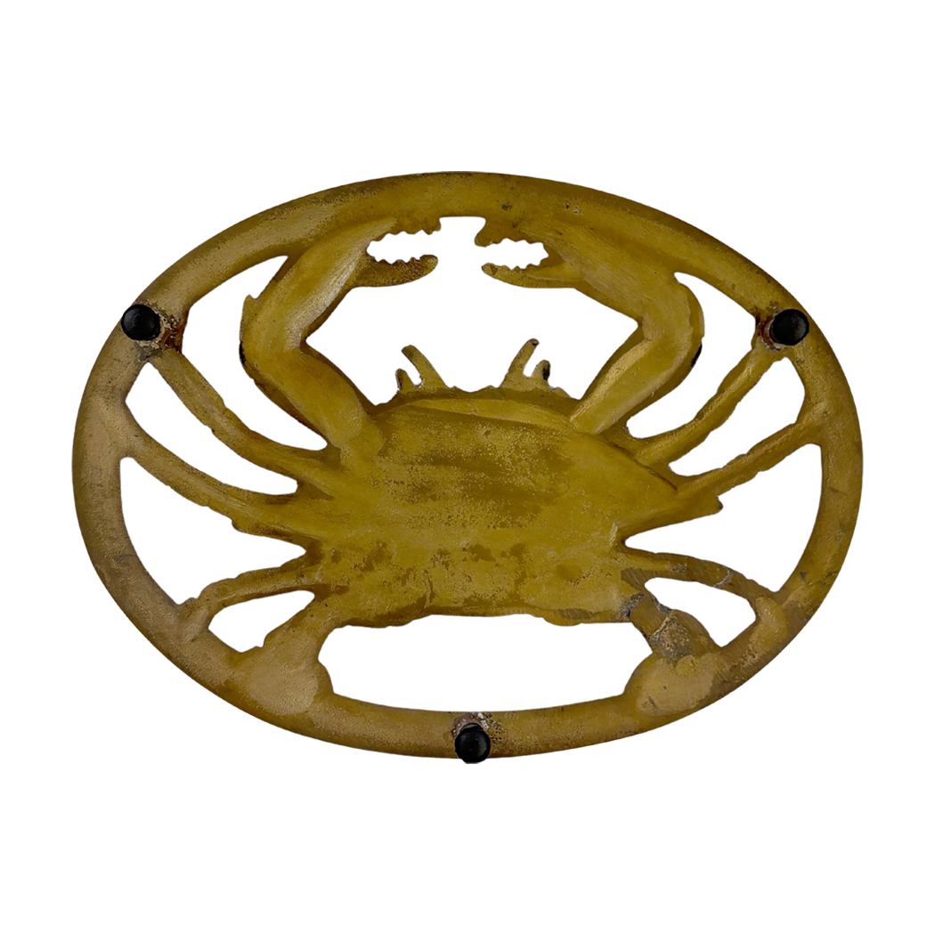 Nautical Decor & Souvenirs Nautical 8″ Antiqued Brass Blue Crab Trivet Nautical Decor & Souvenirs Nautical 8″ Antiqued Brass Blue Crab Trivet